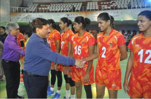 Concluding Ceremony of Khelo India Senior Women’s volleyball League held By GM/ER